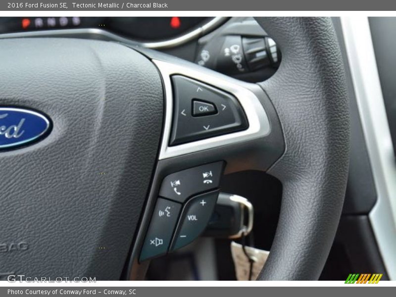 Tectonic Metallic / Charcoal Black 2016 Ford Fusion SE