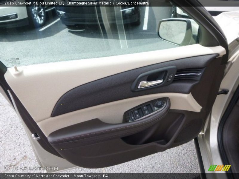 Champagne Silver Metallic / Cocoa/Light Neutral 2016 Chevrolet Malibu Limited LT