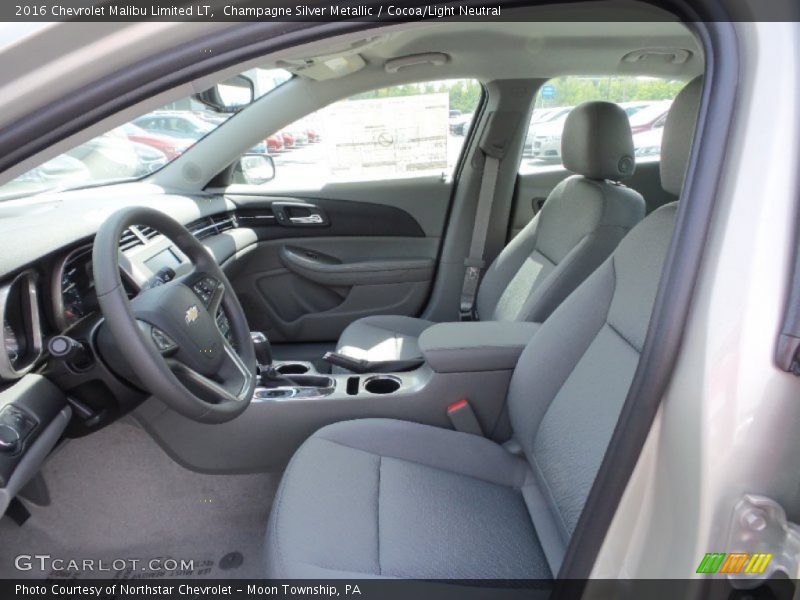 Champagne Silver Metallic / Cocoa/Light Neutral 2016 Chevrolet Malibu Limited LT