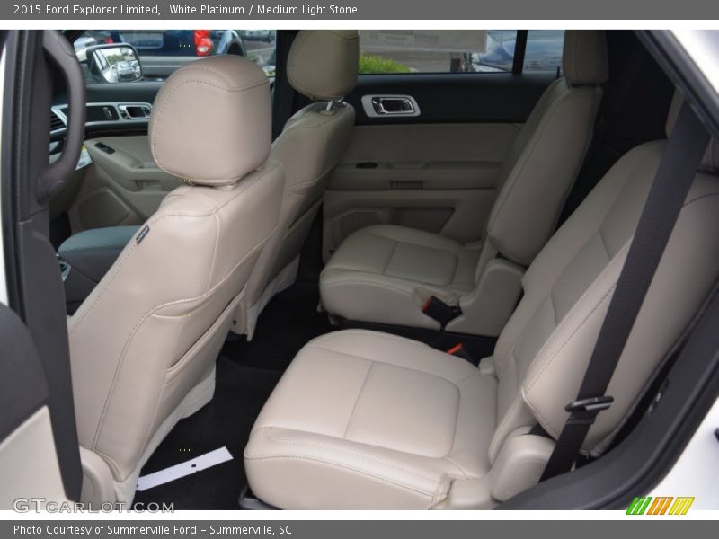 White Platinum / Medium Light Stone 2015 Ford Explorer Limited