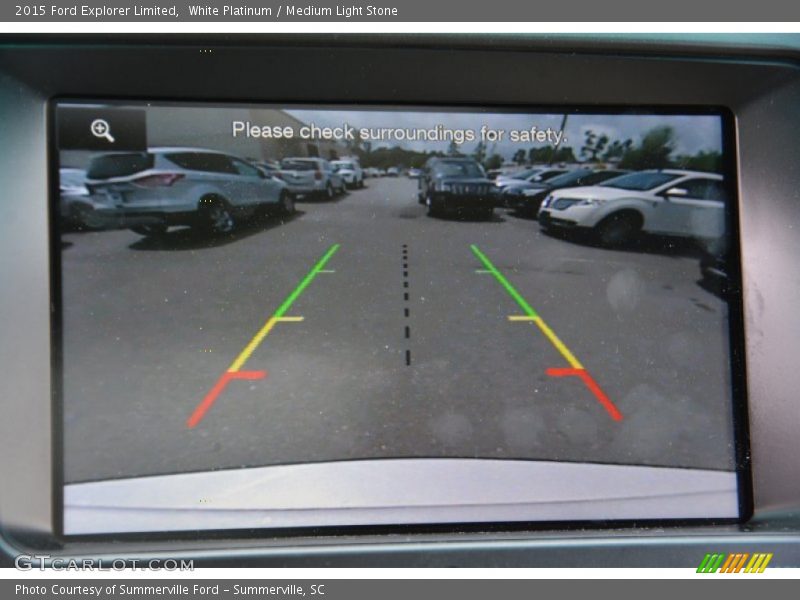 White Platinum / Medium Light Stone 2015 Ford Explorer Limited