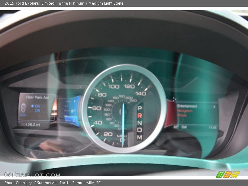 White Platinum / Medium Light Stone 2015 Ford Explorer Limited