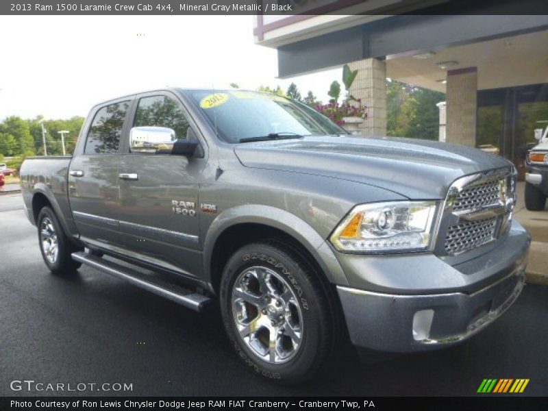 Mineral Gray Metallic / Black 2013 Ram 1500 Laramie Crew Cab 4x4