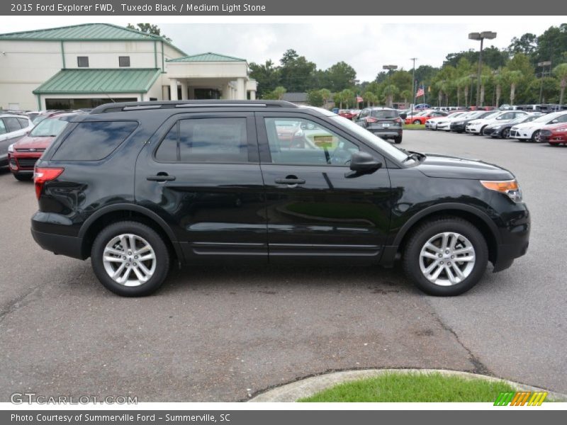 Tuxedo Black / Medium Light Stone 2015 Ford Explorer FWD