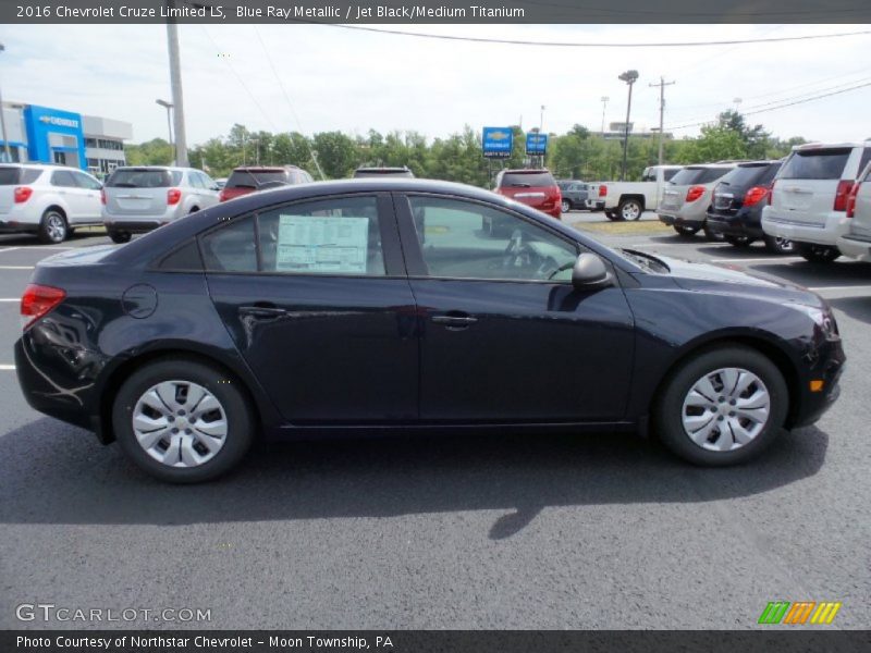 Blue Ray Metallic / Jet Black/Medium Titanium 2016 Chevrolet Cruze Limited LS