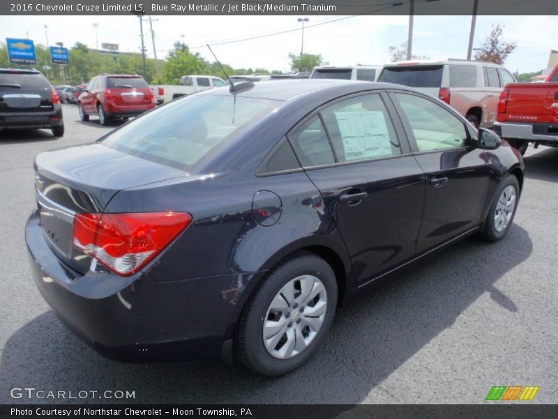 Blue Ray Metallic / Jet Black/Medium Titanium 2016 Chevrolet Cruze Limited LS