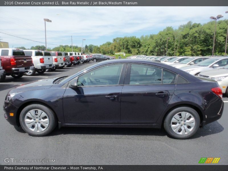 Blue Ray Metallic / Jet Black/Medium Titanium 2016 Chevrolet Cruze Limited LS