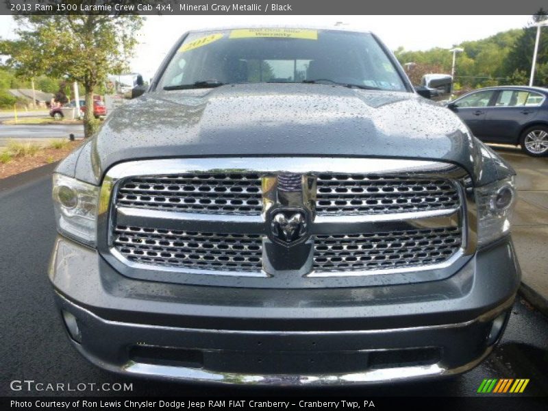 Mineral Gray Metallic / Black 2013 Ram 1500 Laramie Crew Cab 4x4