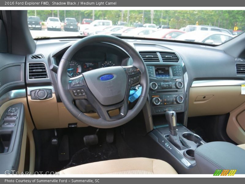 Shadow Black / Medium Light Camel 2016 Ford Explorer FWD