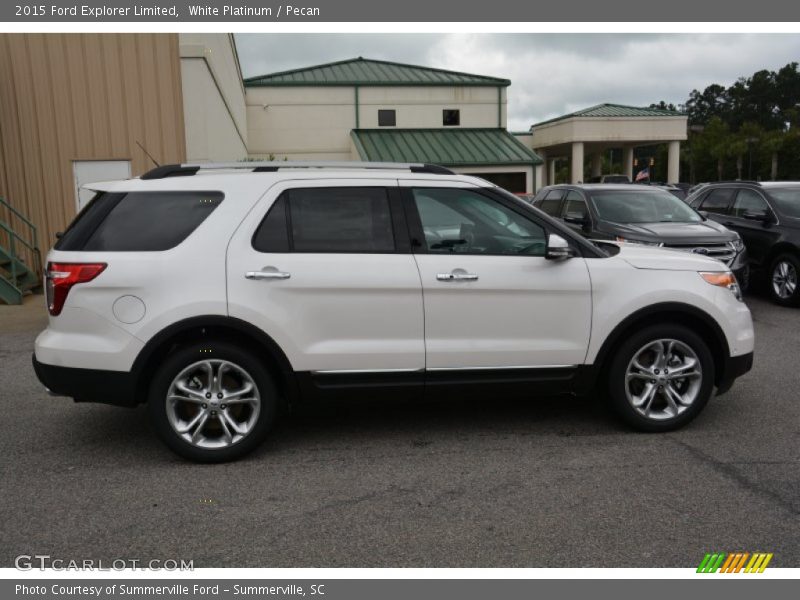  2015 Explorer Limited White Platinum