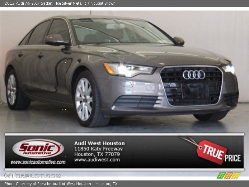 Ice Silver Metallic / Nougat Brown 2013 Audi A6 2.0T Sedan