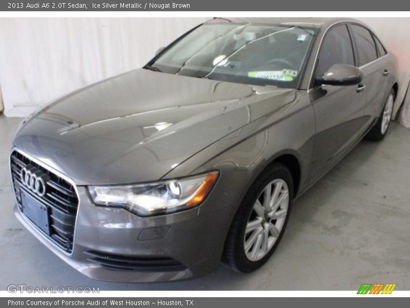 Ice Silver Metallic / Nougat Brown 2013 Audi A6 2.0T Sedan