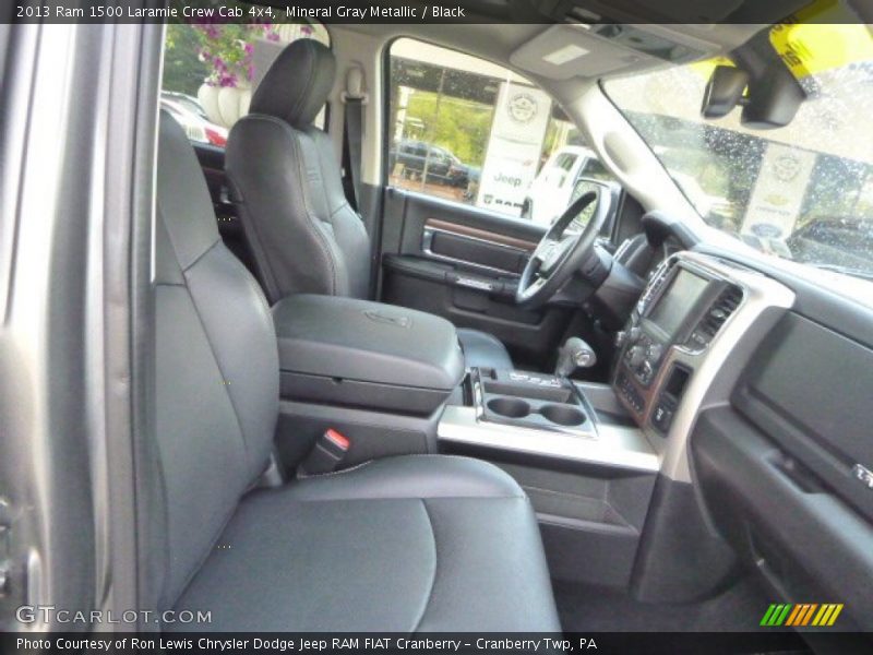 Mineral Gray Metallic / Black 2013 Ram 1500 Laramie Crew Cab 4x4