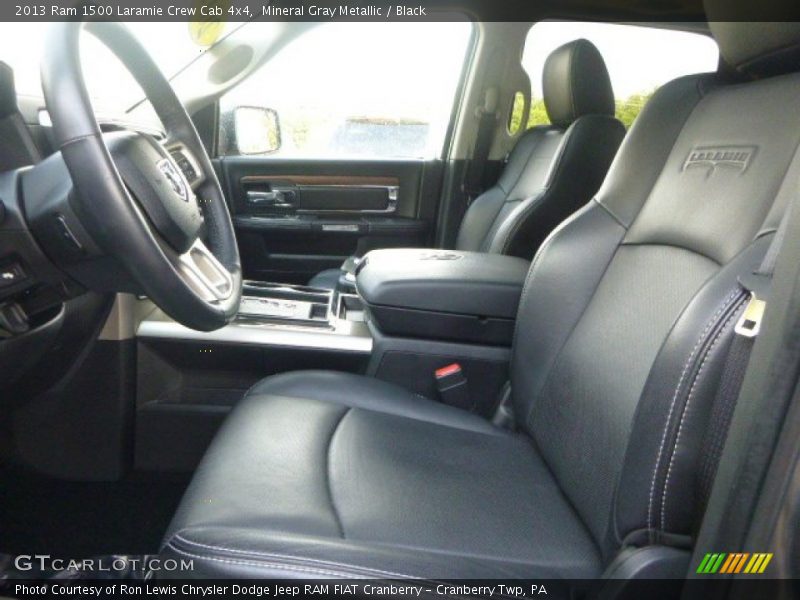 Mineral Gray Metallic / Black 2013 Ram 1500 Laramie Crew Cab 4x4