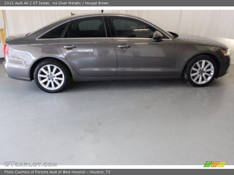 Ice Silver Metallic / Nougat Brown 2013 Audi A6 2.0T Sedan