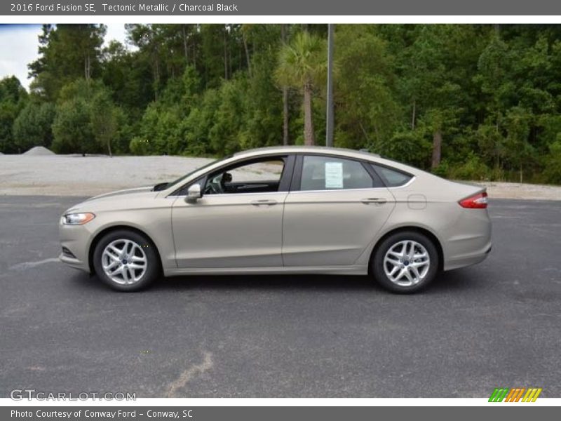 Tectonic Metallic / Charcoal Black 2016 Ford Fusion SE