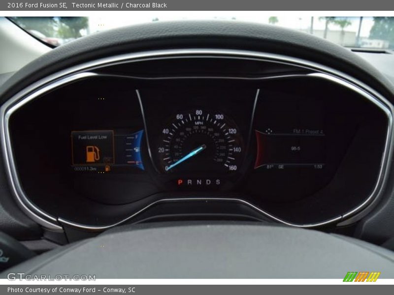 Tectonic Metallic / Charcoal Black 2016 Ford Fusion SE