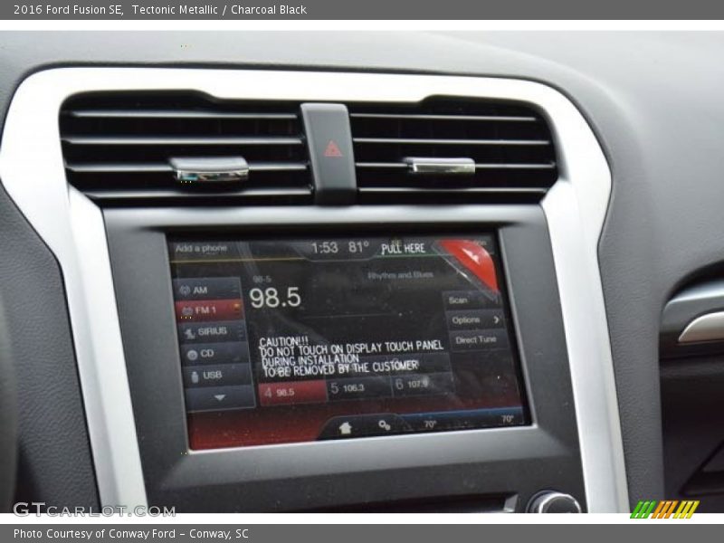 Tectonic Metallic / Charcoal Black 2016 Ford Fusion SE