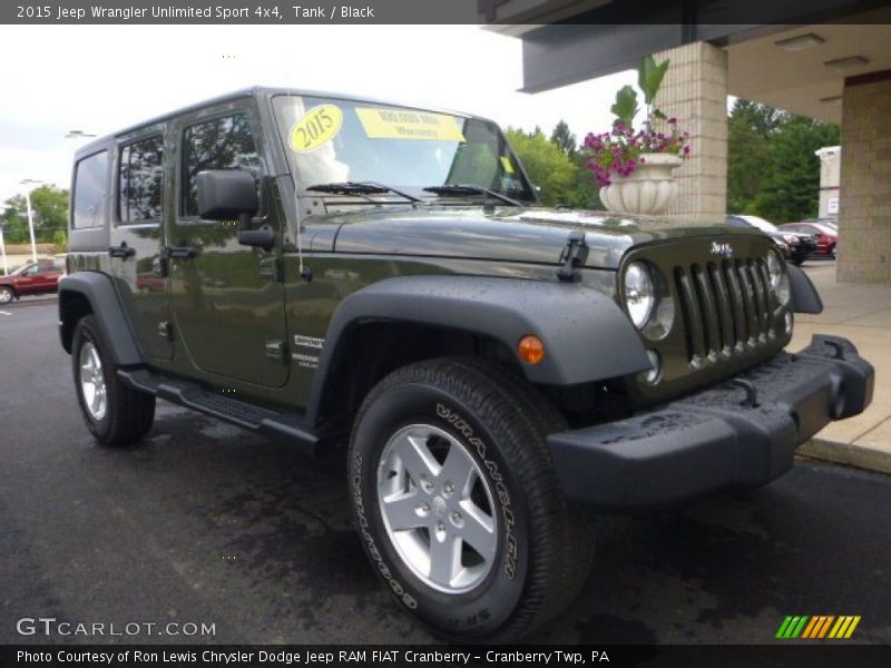 Tank / Black 2015 Jeep Wrangler Unlimited Sport 4x4