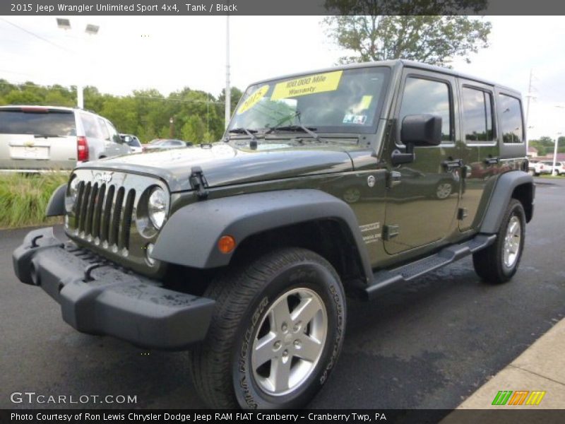 Tank / Black 2015 Jeep Wrangler Unlimited Sport 4x4