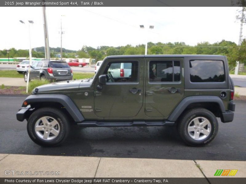 Tank / Black 2015 Jeep Wrangler Unlimited Sport 4x4