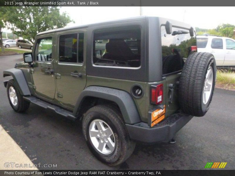 Tank / Black 2015 Jeep Wrangler Unlimited Sport 4x4