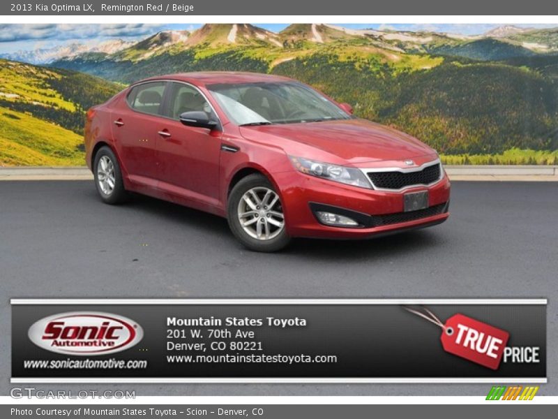 Remington Red / Beige 2013 Kia Optima LX