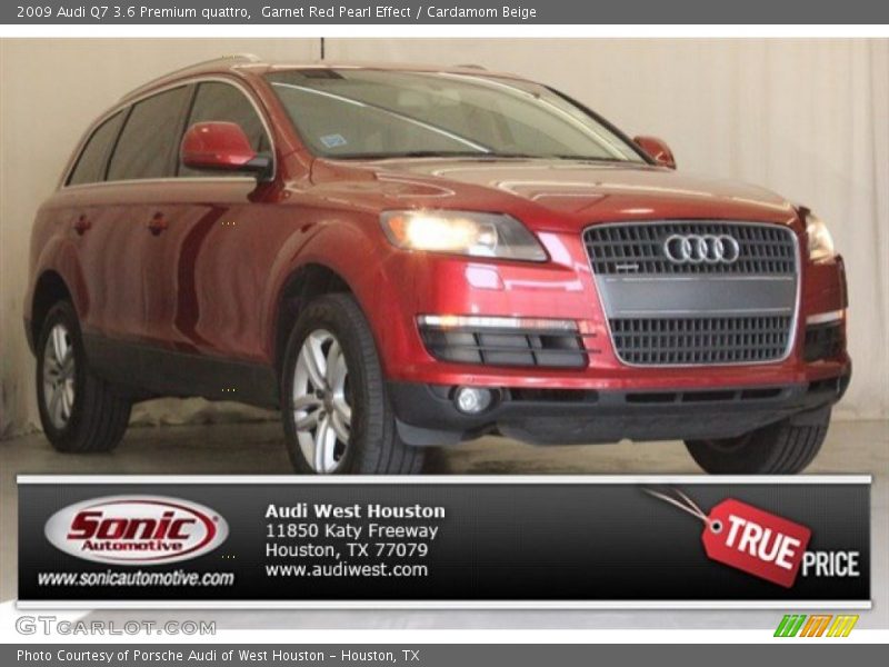Garnet Red Pearl Effect / Cardamom Beige 2009 Audi Q7 3.6 Premium quattro
