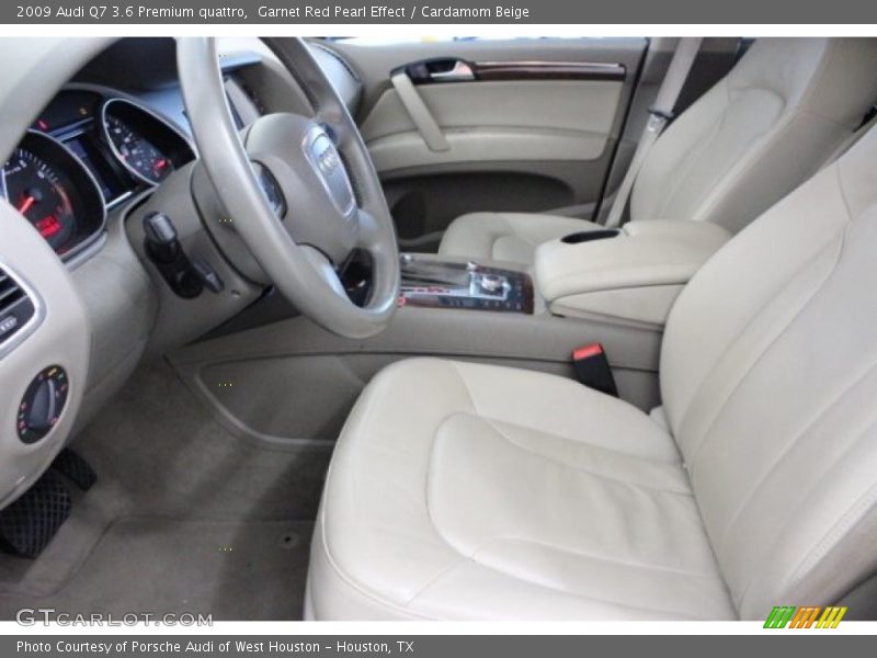 Garnet Red Pearl Effect / Cardamom Beige 2009 Audi Q7 3.6 Premium quattro