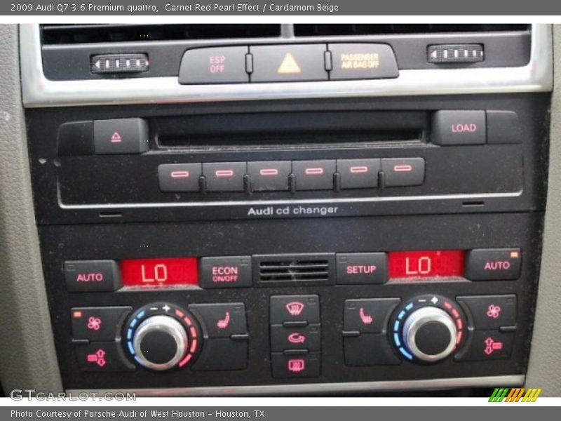 Garnet Red Pearl Effect / Cardamom Beige 2009 Audi Q7 3.6 Premium quattro