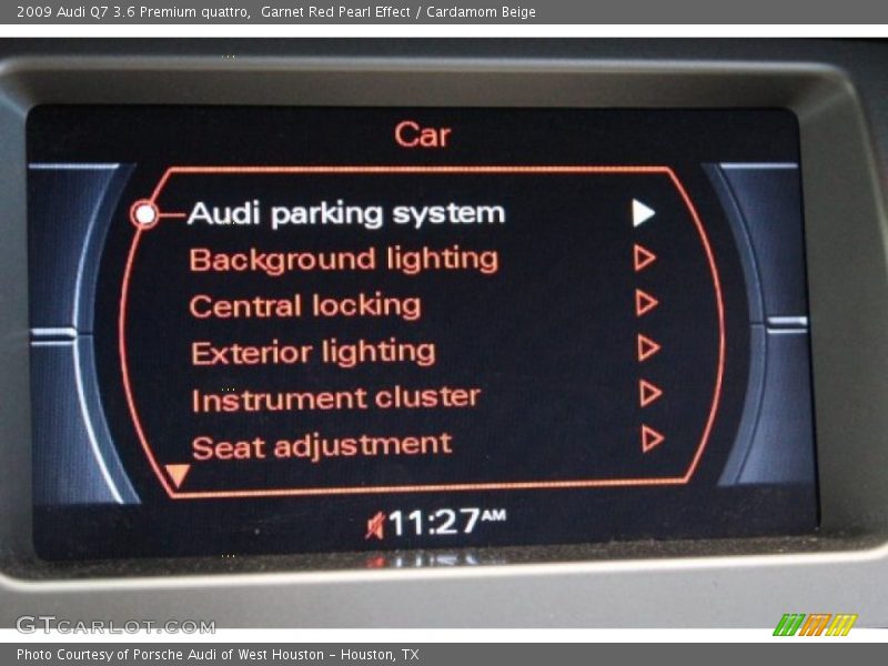 Garnet Red Pearl Effect / Cardamom Beige 2009 Audi Q7 3.6 Premium quattro