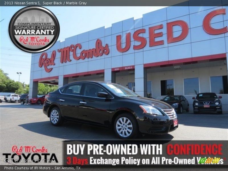 Super Black / Marble Gray 2013 Nissan Sentra S