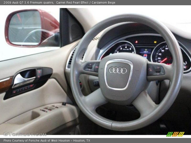 Garnet Red Pearl Effect / Cardamom Beige 2009 Audi Q7 3.6 Premium quattro