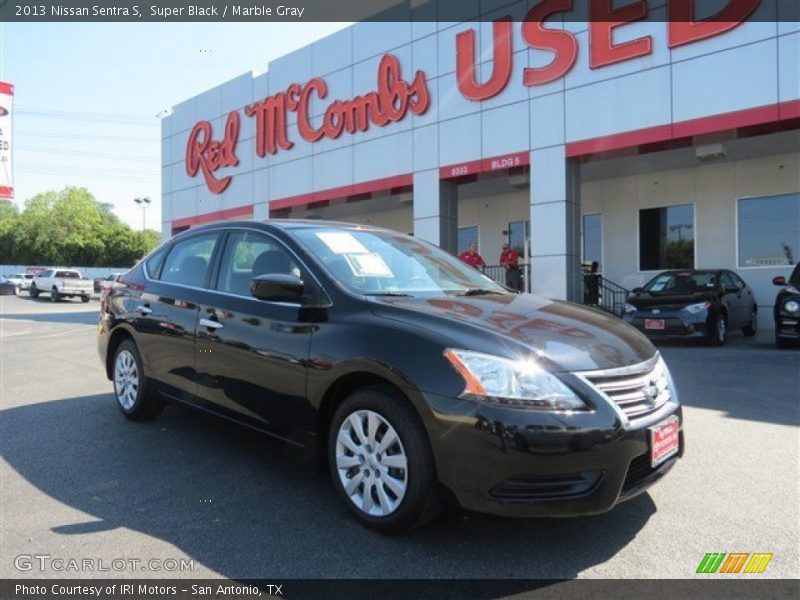 Super Black / Marble Gray 2013 Nissan Sentra S