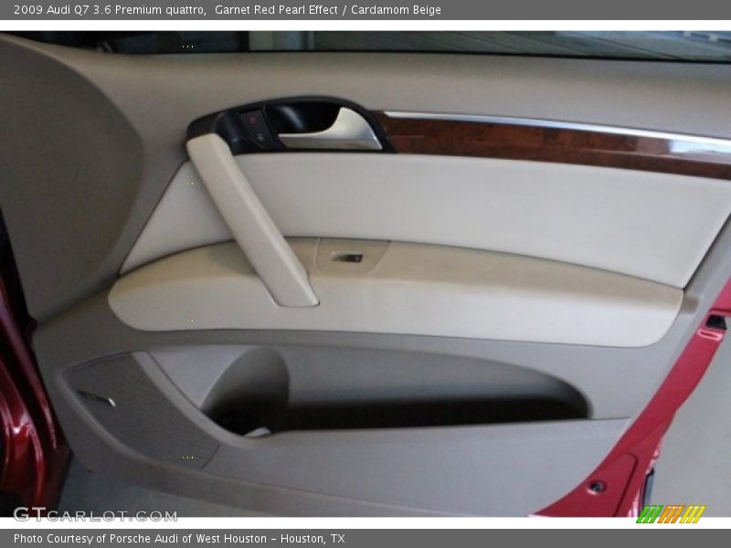 Garnet Red Pearl Effect / Cardamom Beige 2009 Audi Q7 3.6 Premium quattro