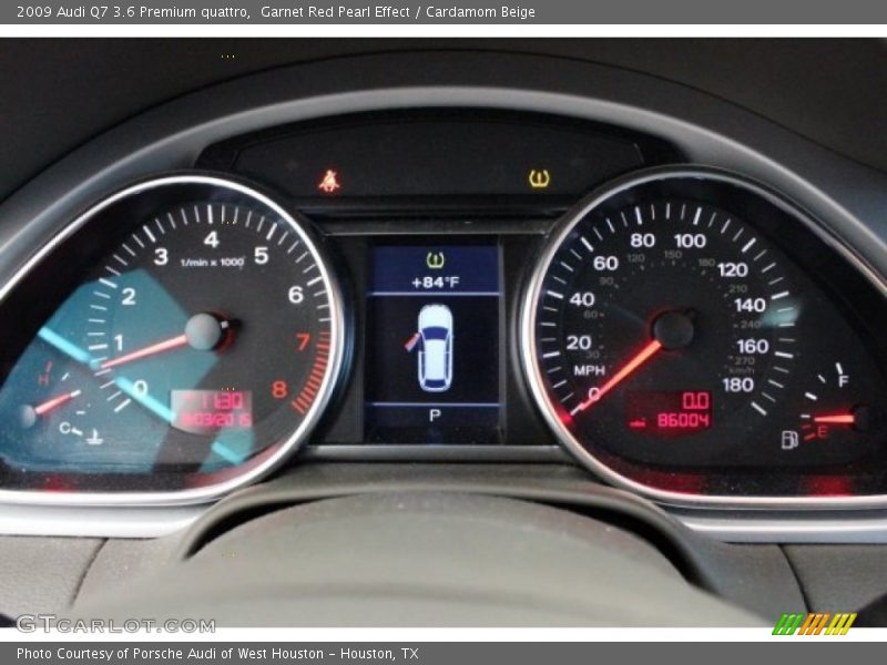 Garnet Red Pearl Effect / Cardamom Beige 2009 Audi Q7 3.6 Premium quattro