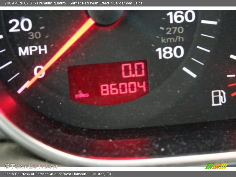 Garnet Red Pearl Effect / Cardamom Beige 2009 Audi Q7 3.6 Premium quattro