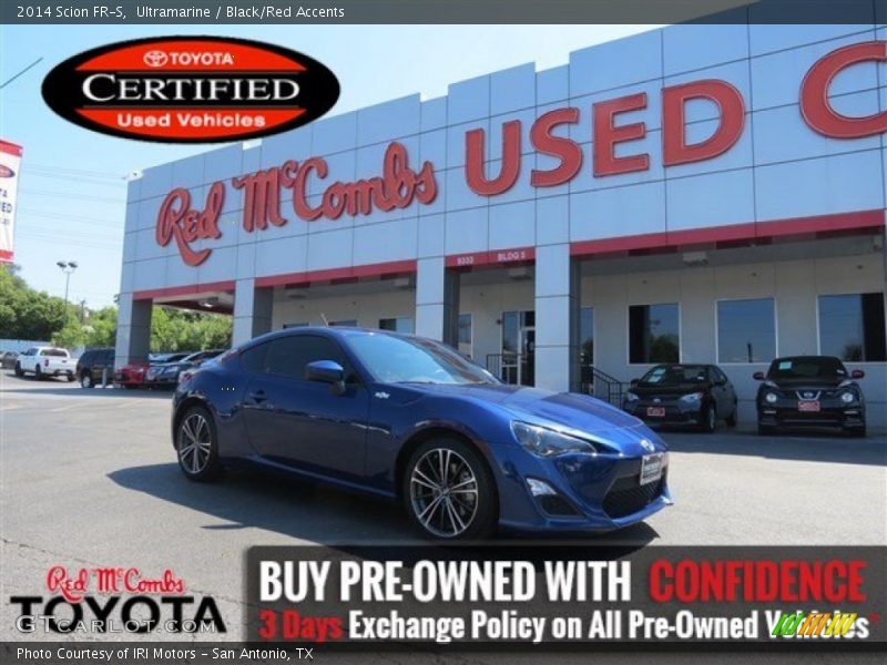 Ultramarine / Black/Red Accents 2014 Scion FR-S