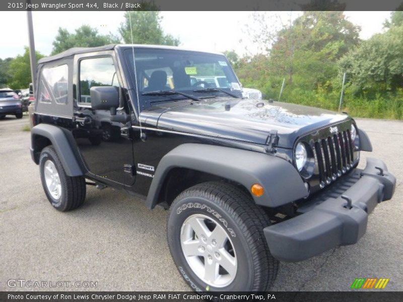 Black / Black 2015 Jeep Wrangler Sport 4x4