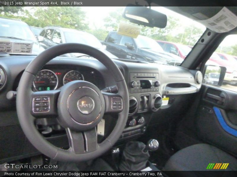 Black / Black 2015 Jeep Wrangler Sport 4x4