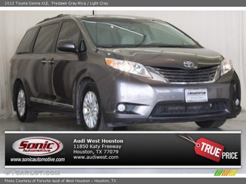 Predawn Gray Mica / Light Gray 2013 Toyota Sienna XLE