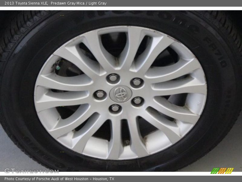 Predawn Gray Mica / Light Gray 2013 Toyota Sienna XLE