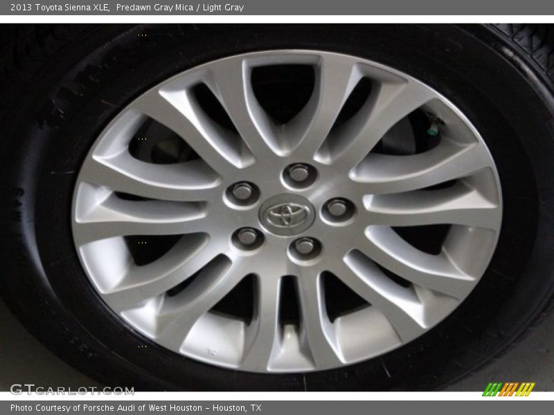 Predawn Gray Mica / Light Gray 2013 Toyota Sienna XLE