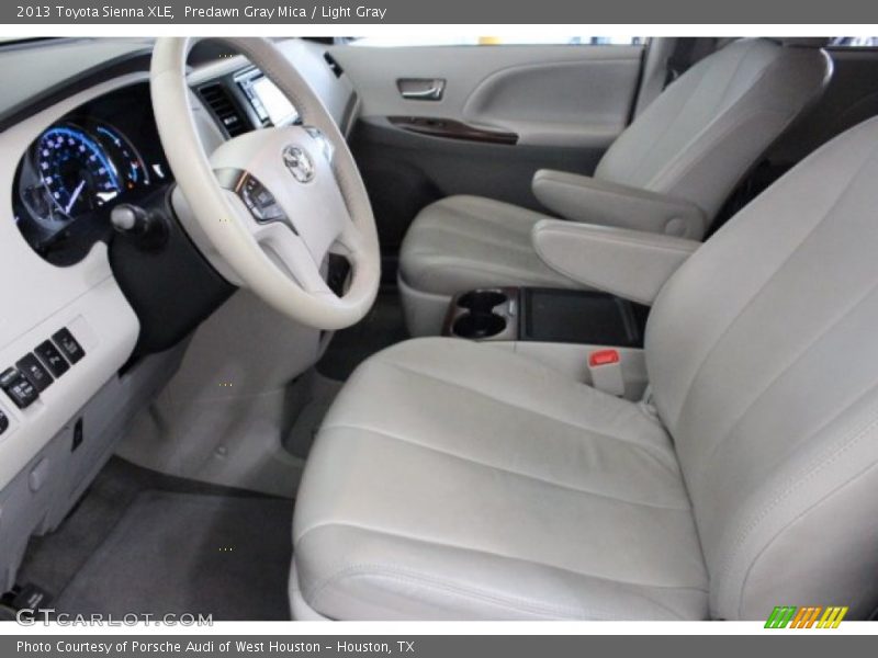 Predawn Gray Mica / Light Gray 2013 Toyota Sienna XLE