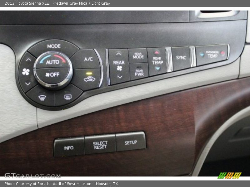 Predawn Gray Mica / Light Gray 2013 Toyota Sienna XLE