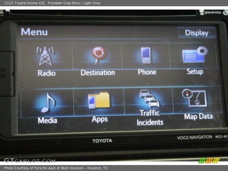 Predawn Gray Mica / Light Gray 2013 Toyota Sienna XLE