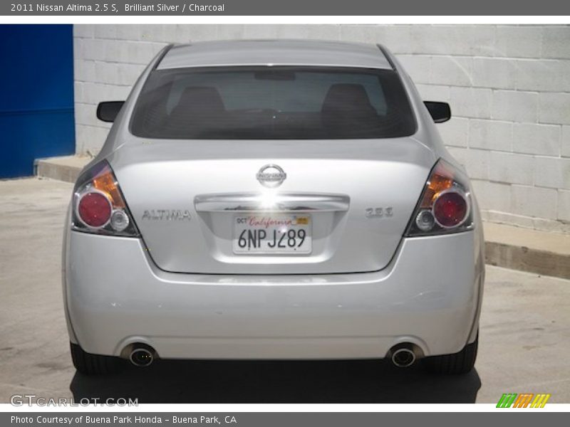 Brilliant Silver / Charcoal 2011 Nissan Altima 2.5 S
