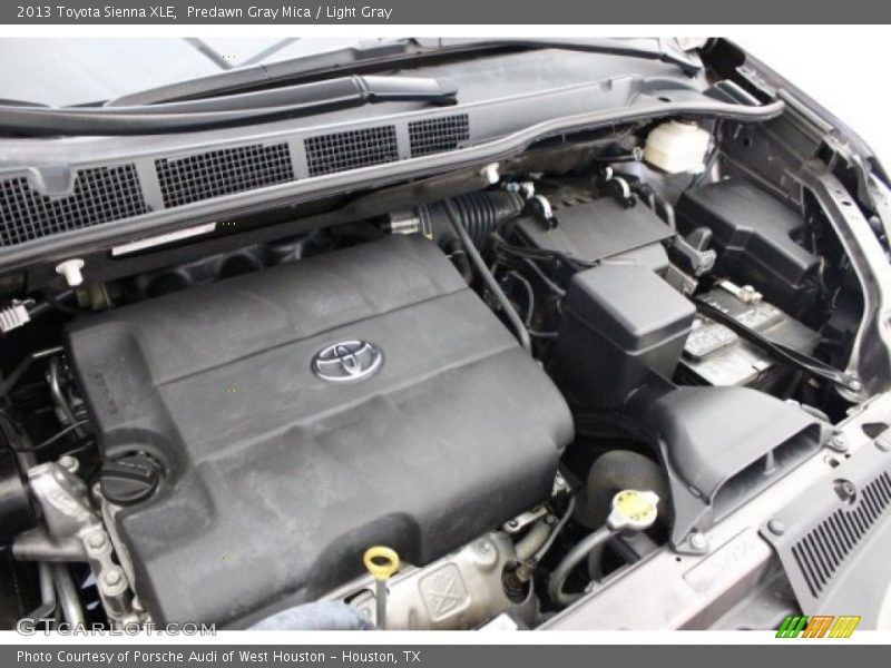 Predawn Gray Mica / Light Gray 2013 Toyota Sienna XLE