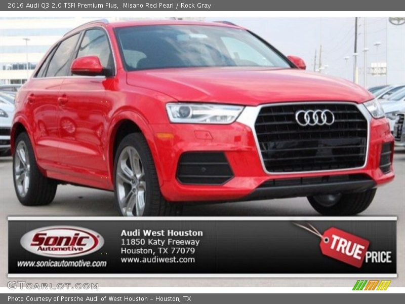 Misano Red Pearl / Rock Gray 2016 Audi Q3 2.0 TSFI Premium Plus