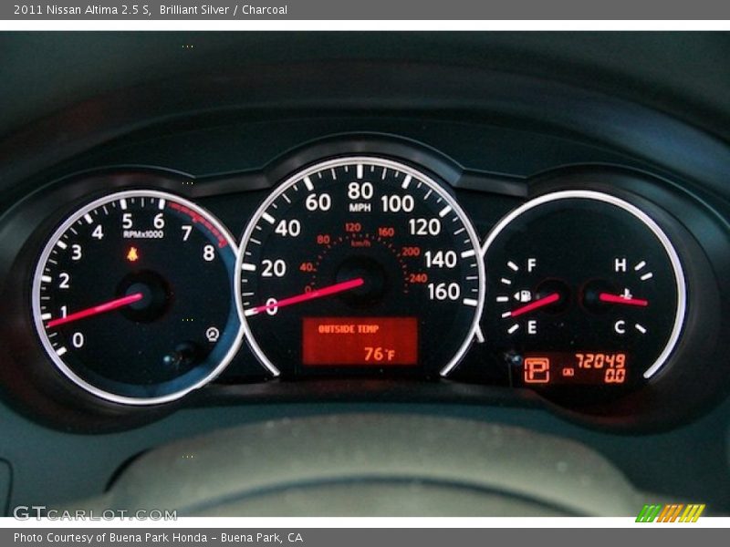 Brilliant Silver / Charcoal 2011 Nissan Altima 2.5 S